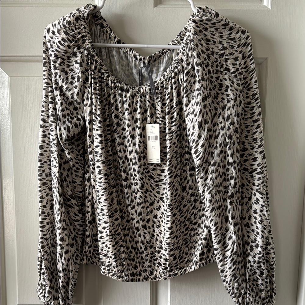 Brand new anthropology Leopard Print Women's Top